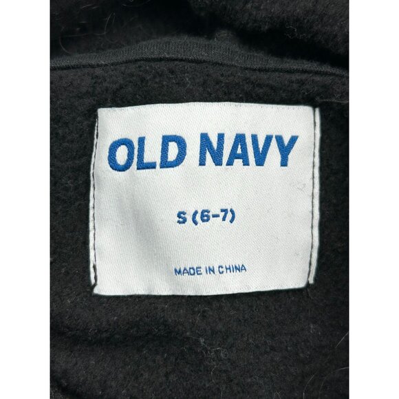 Mario Kart Kids Hoodie Black S (6-7) Old Navy Cotton/Polyester Blend - Picture 8 of 9